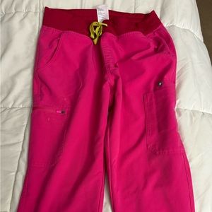 Pink FIGS Yola™ Skinny Scrub Pants Medium Tall